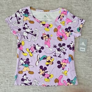 Disney Purple Mickey and Minnie Mouse Tee